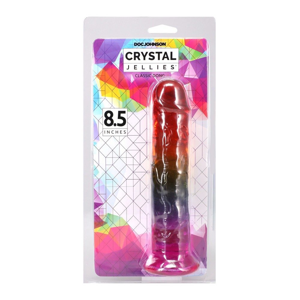 8.5" Jellies Rainbow Dong