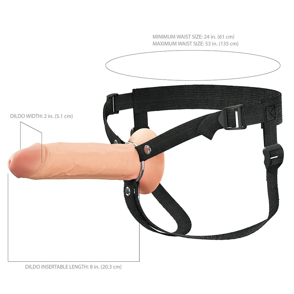 X-Tension Elite 8" Silicone Hollow Strap-On Light