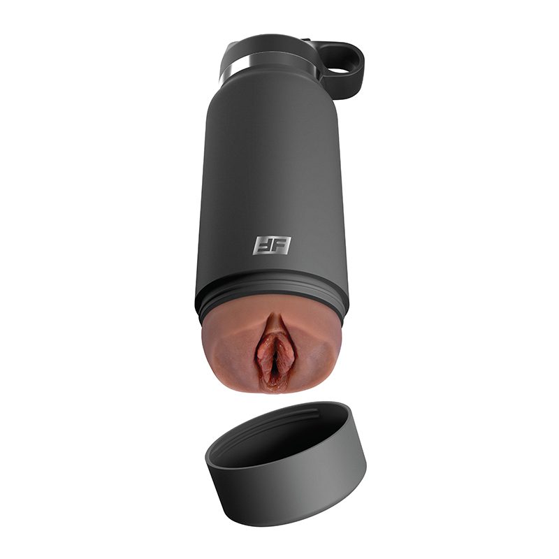 PDX Plus Fuck Flask Secret Delight Grey Bottle Brown