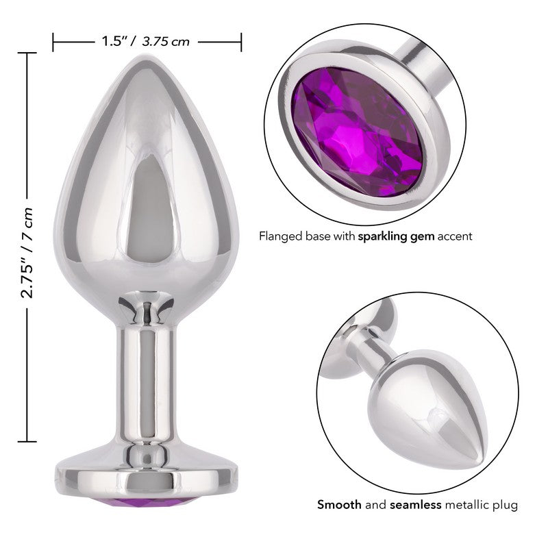 Jewel Amethyst Plug Large