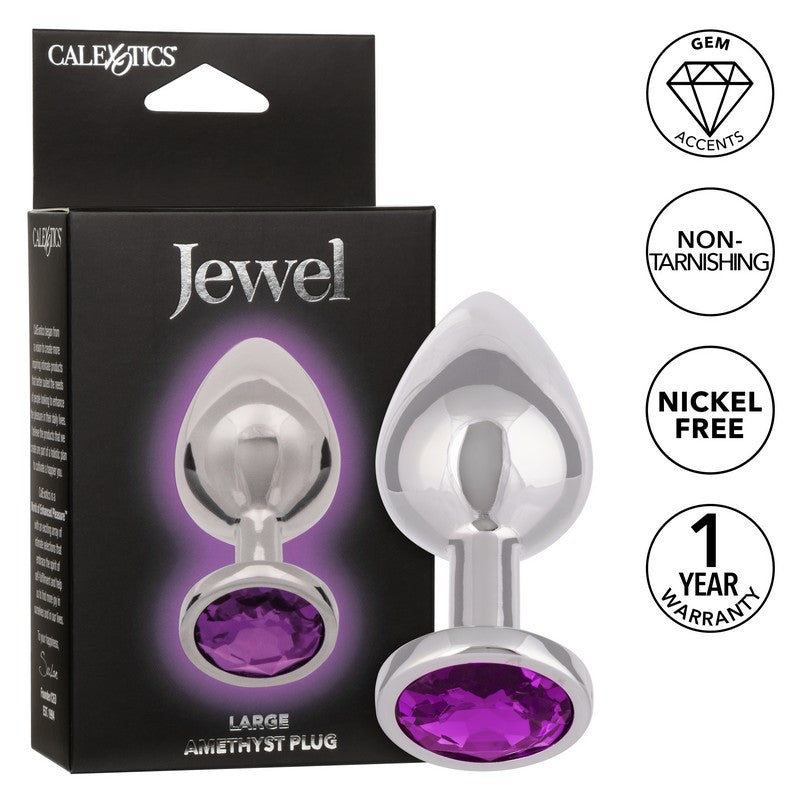 Jewel Amethyst Plug Large