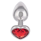 Jewel Ruby Heart Plug Small