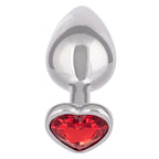 Jewel Ruby Heart Plug Large