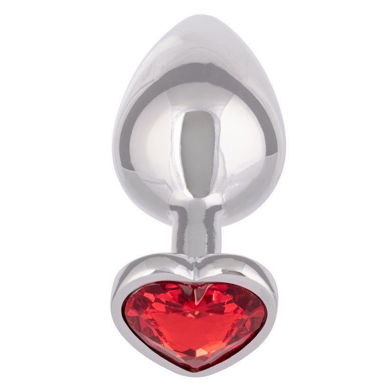 Jewel Ruby Heart Plug Large