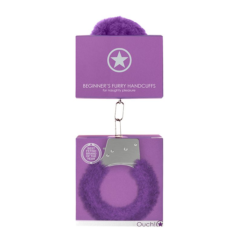 Beginners Handcuffs Furry Purple