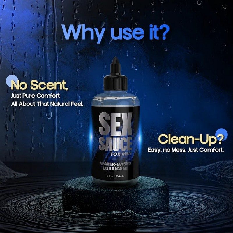 8 oz Sex Sauce for Men Water Based