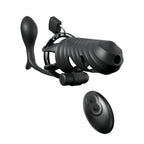 Vibrating Cock Blocker w/Ass-Gasm Plug
