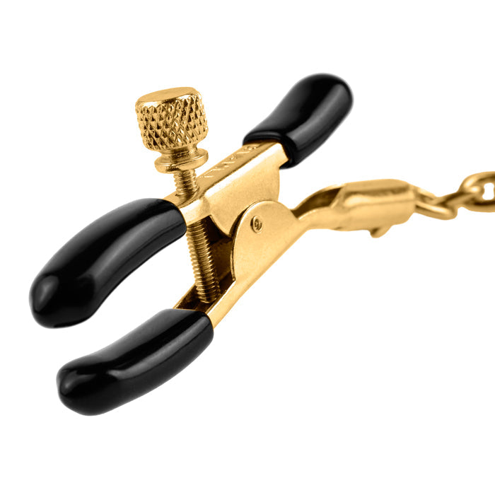 Gold Chain Nipple Clamps